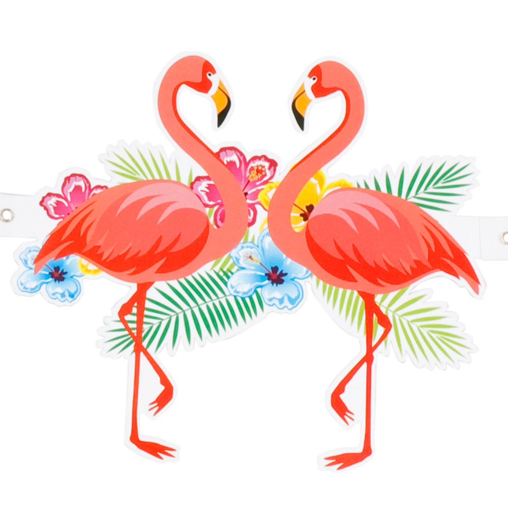 Papieren slinger Tropical 2 ass. dubbelzijdig (3 m)