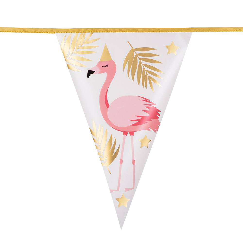 Folievlaggenlijn Flamingo (30 x 20 cm)(4 m)