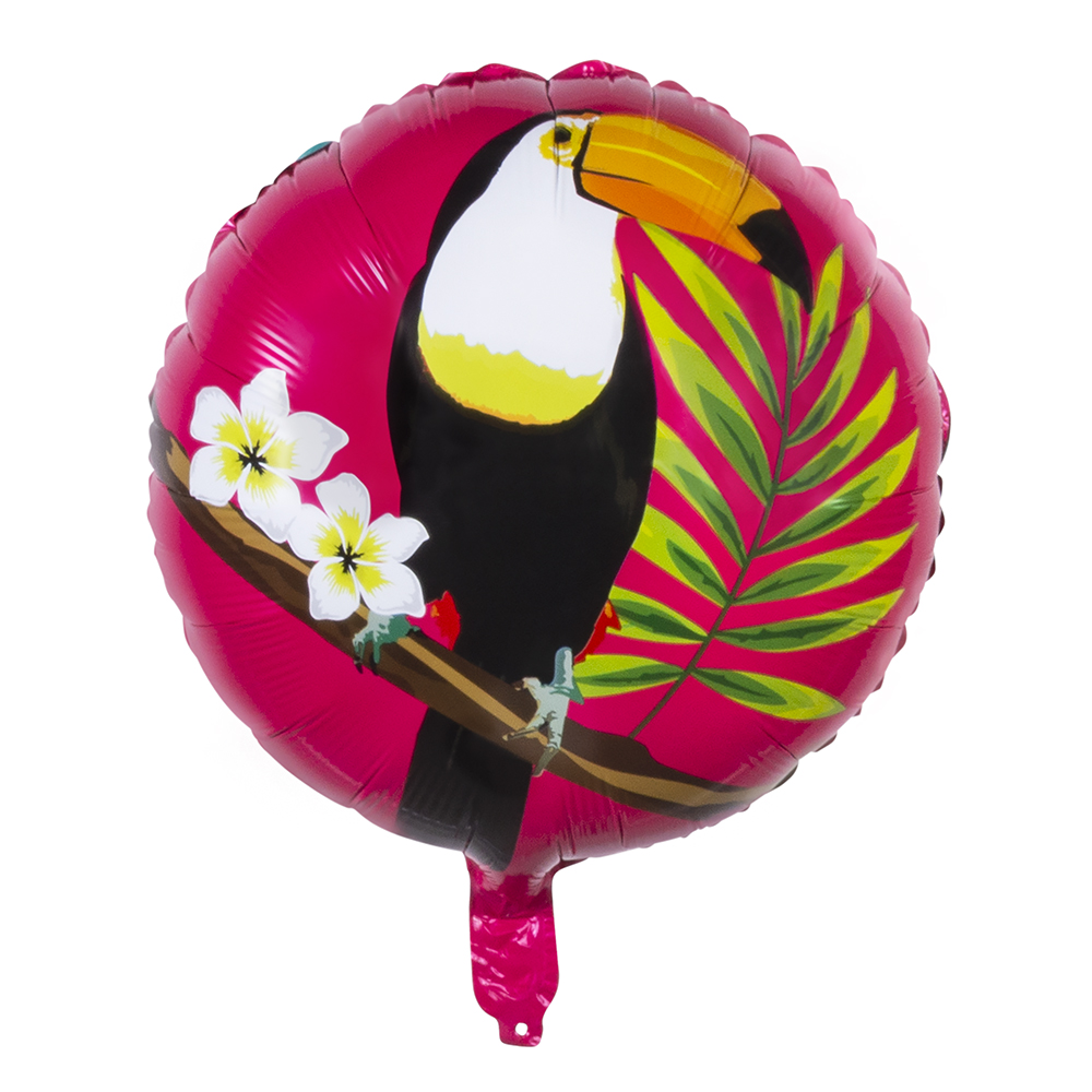 Folieballon Toekan dubbelzijdig (Ø 45 cm)