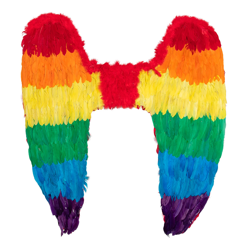 Engelenvleugels Celina regenboog (120 x 120 cm)