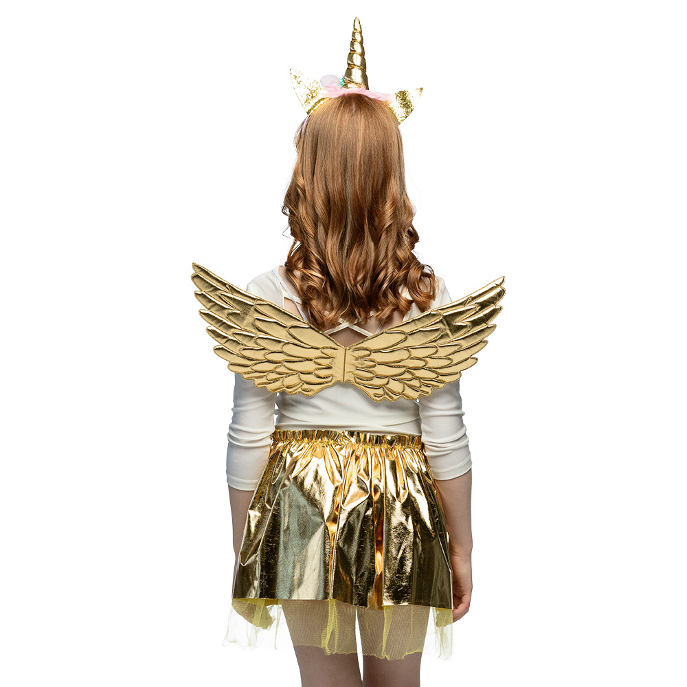 Set Eenhoorn engel (diadeem, vleugels en tutu)
