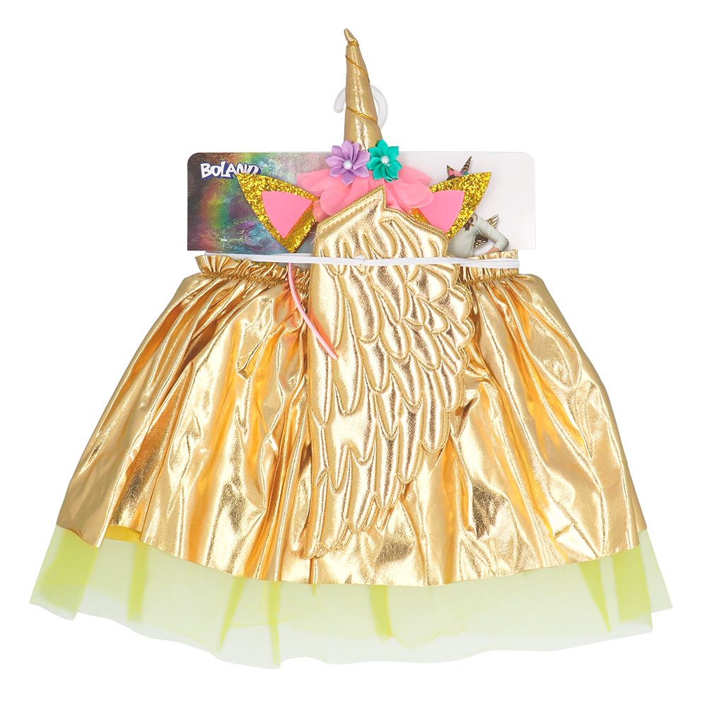 Set Eenhoorn engel (diadeem, vleugels en tutu)