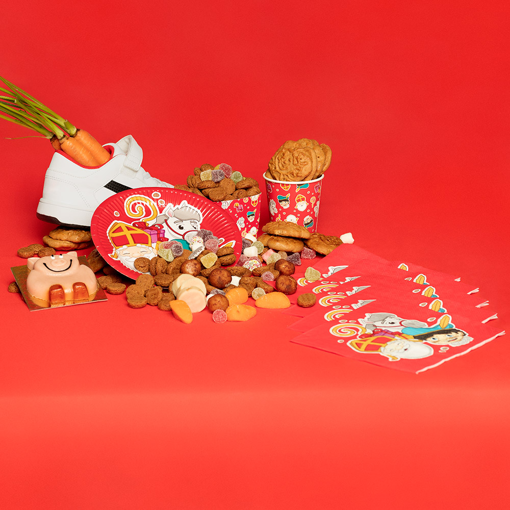 Set 20 papieren servetten Sinterklaas (33 x 33 cm)