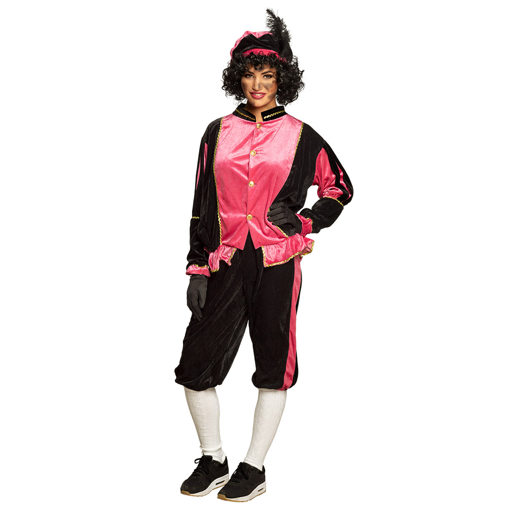 Volwassenenkostuum Piet roze (M)