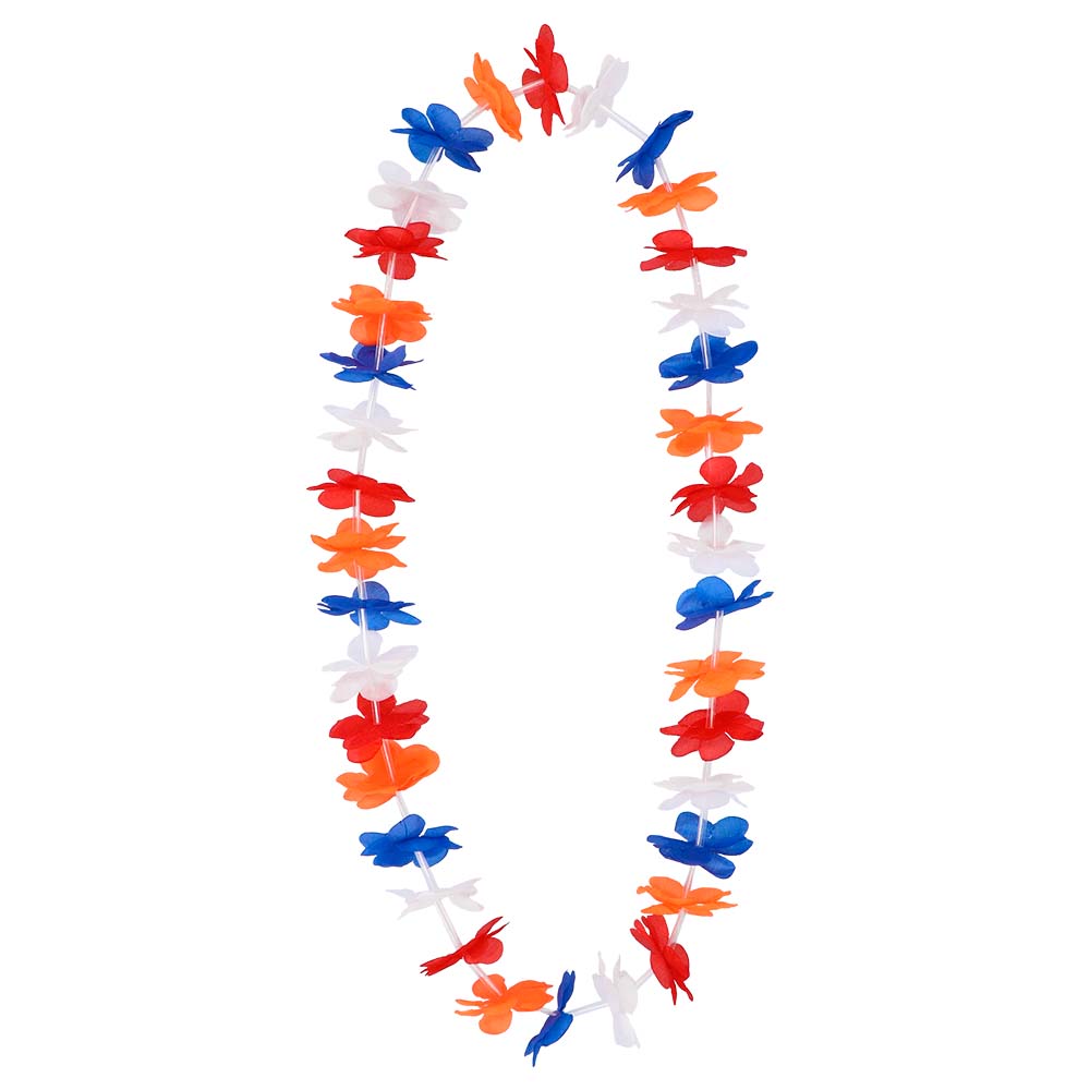 Hawaïkrans Holland oranje/rood/wit/blauw