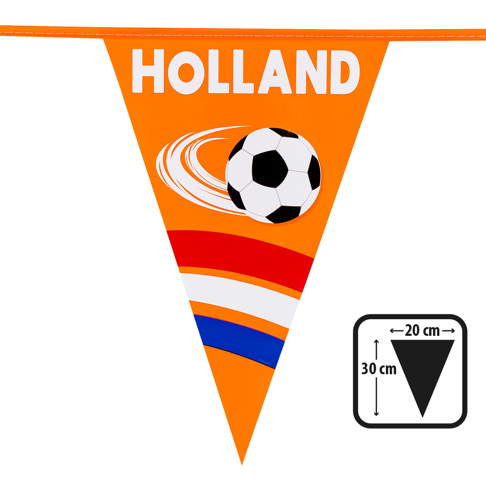 PE vlaggenlijn 'Holland' (30 x 20 cm, 6 m)