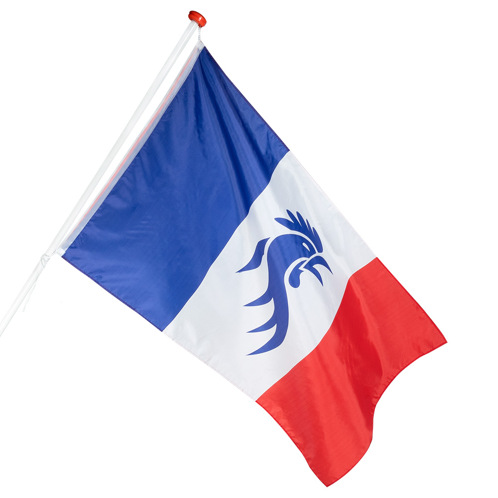 Polyester vlag Allez les Bleus (90 x 150 cm)