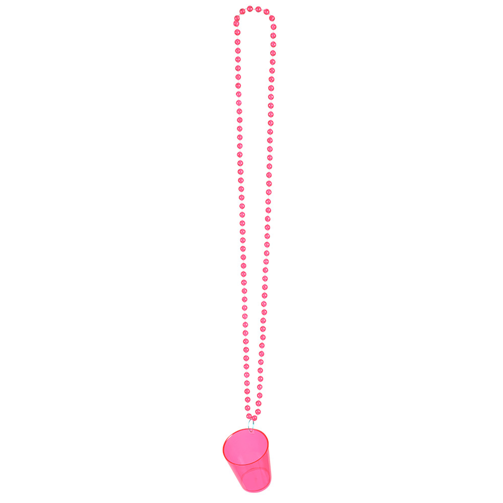 Ketting Shotglaasje 4 kleuren ass.