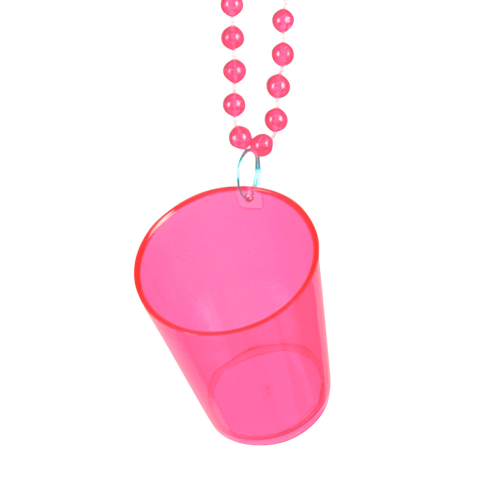 Ketting Shotglaasje 4 kleuren ass.