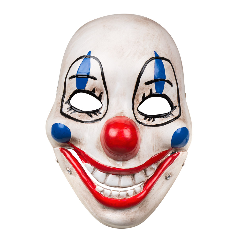PVC gezichtsmasker Scary clown met beweegbare kaak