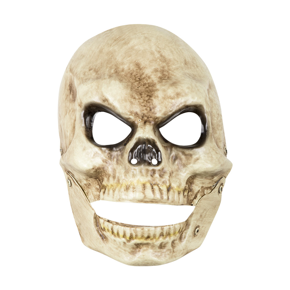 PVC gezichtsmasker Doodshoofd met beweegbare kaak