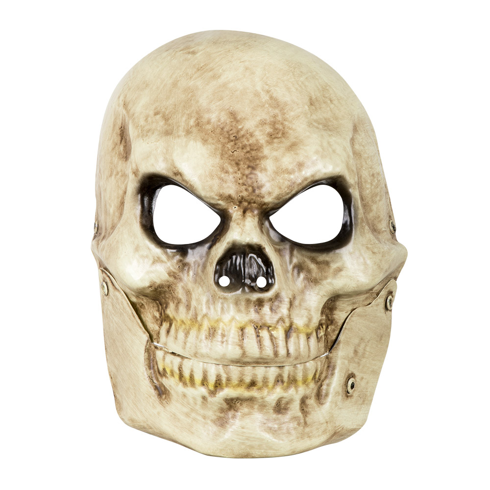 PVC gezichtsmasker Doodshoofd met beweegbare kaak