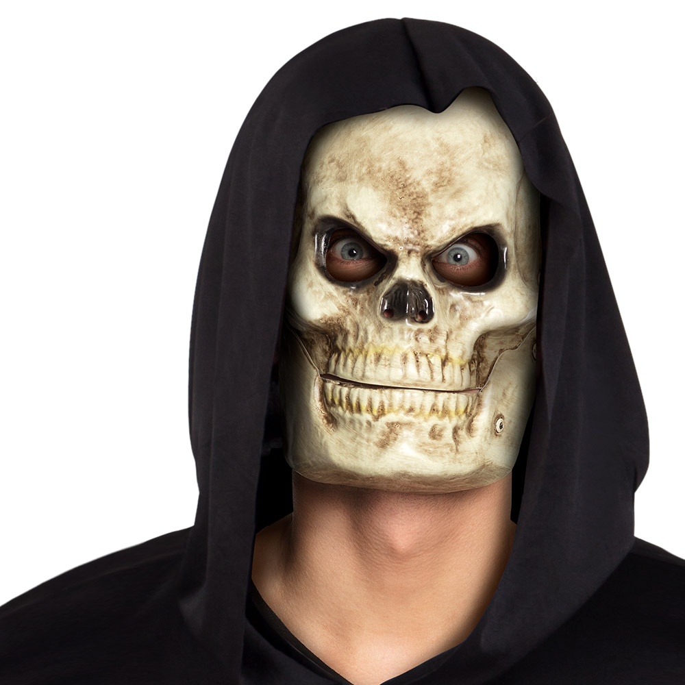 PVC gezichtsmasker Doodshoofd met beweegbare kaak