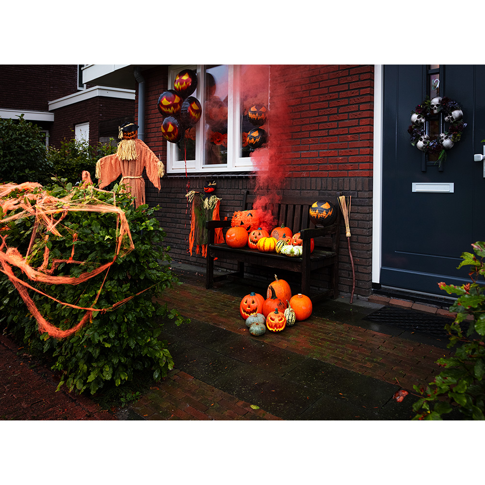 LED decoratie Pompoen Spooky (20 cm)