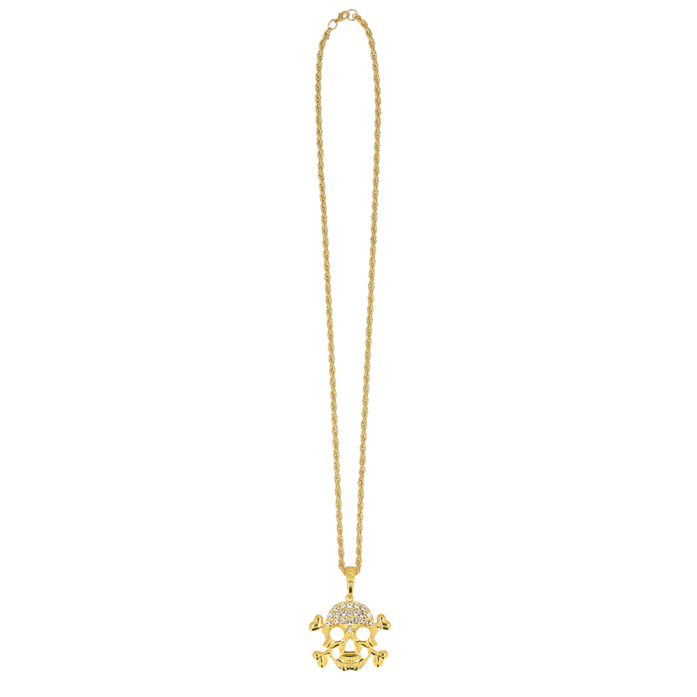 Ketting Schedel goud