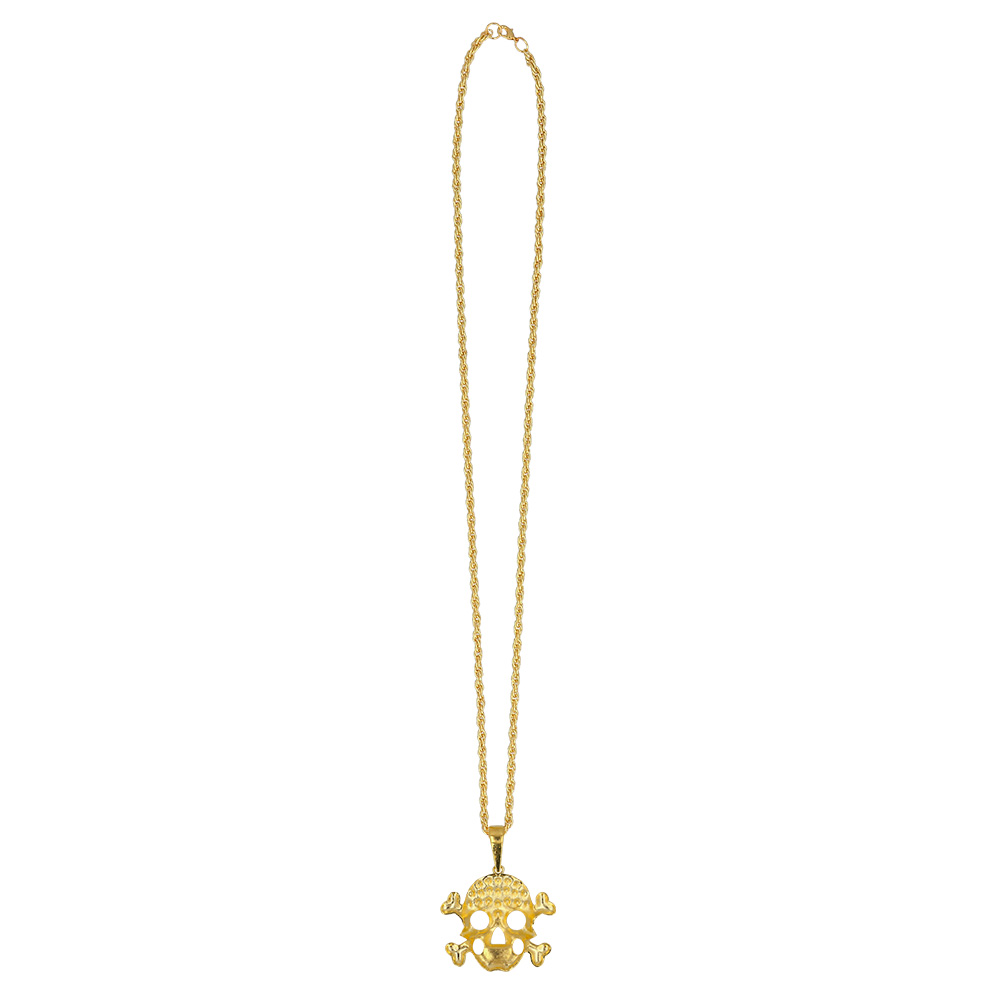 Ketting Schedel goud