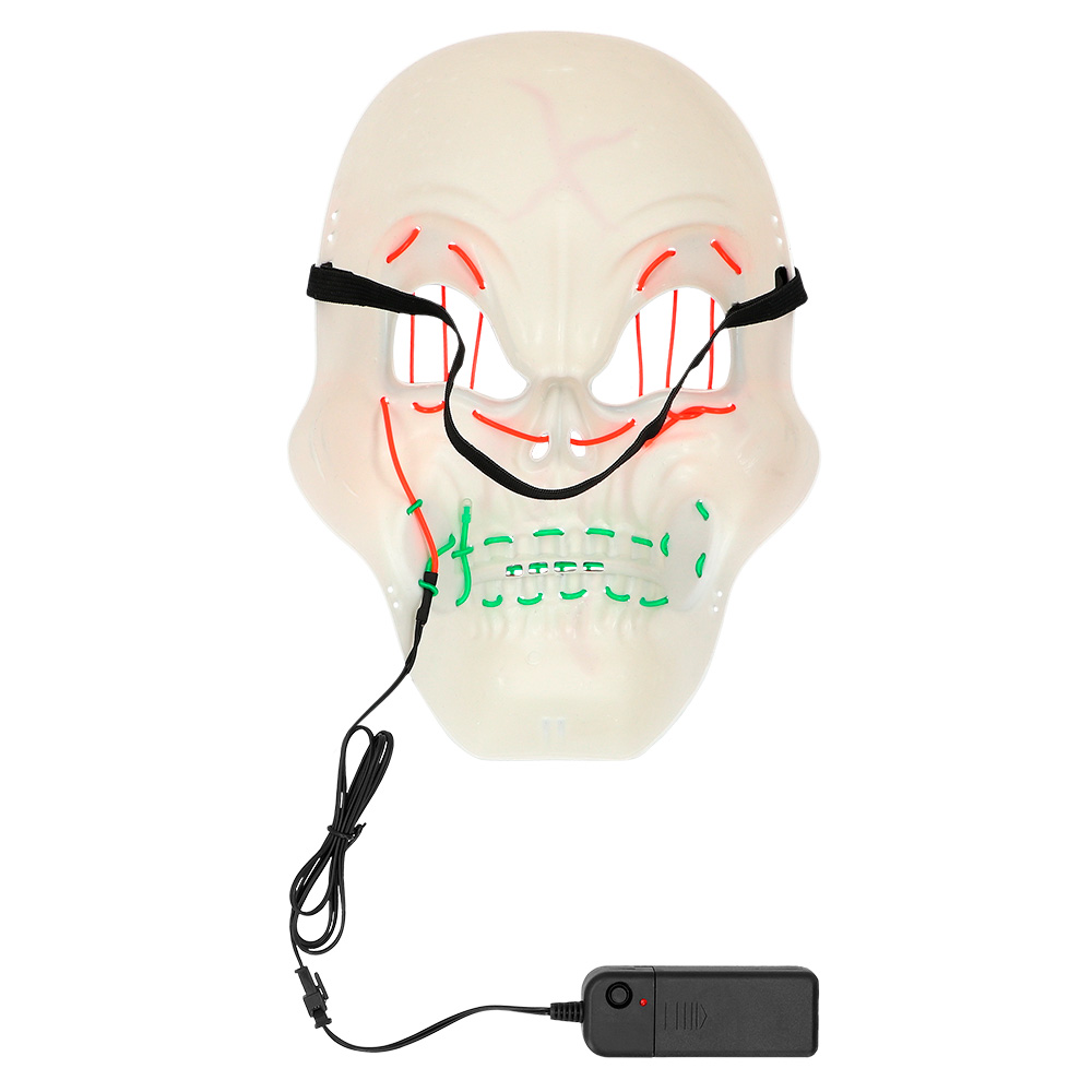 LED masker Halloween 5 ass.