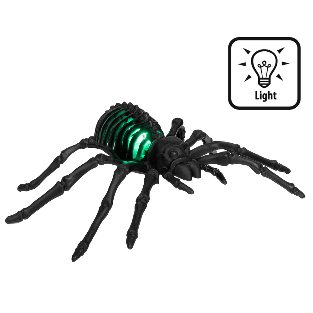 LED spinnenskelet zwart (15 x 22 x 6 cm)