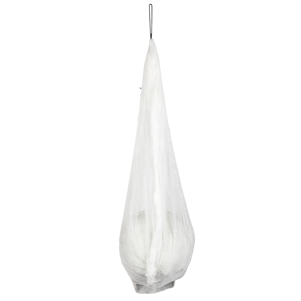 LED spinnenweb met schedel (20 x 15 cm)