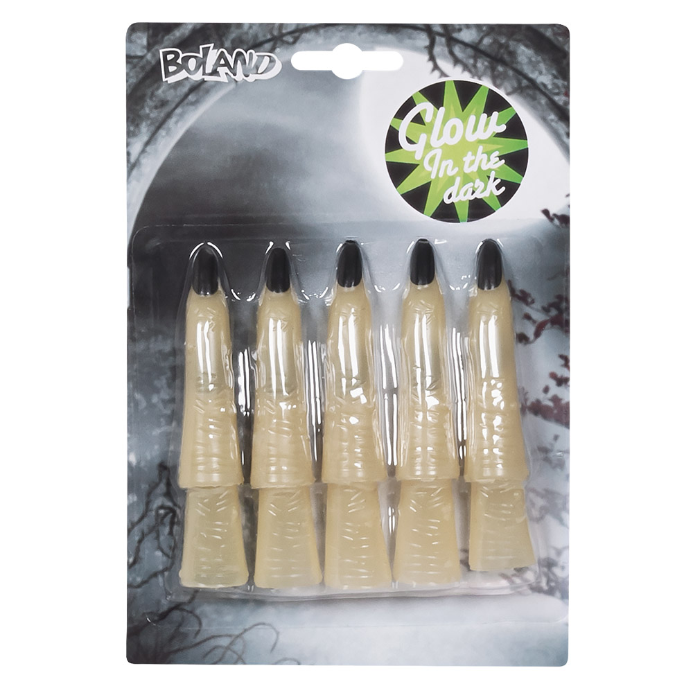 Set 10 heksenvingers glow-in-the-dark