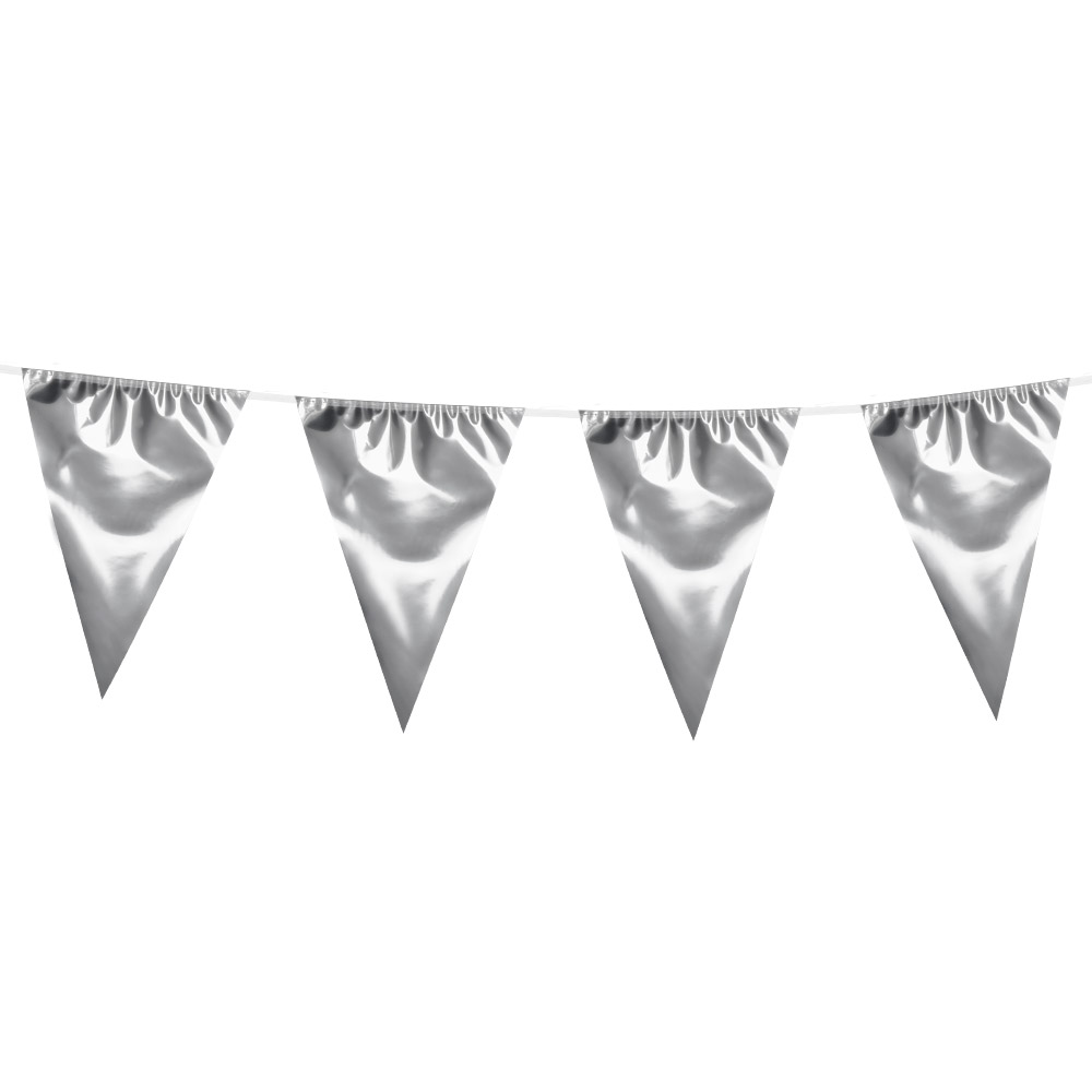 Foliereuzenvlaggenlijn zilver (45 x 30 cm)(10 m)