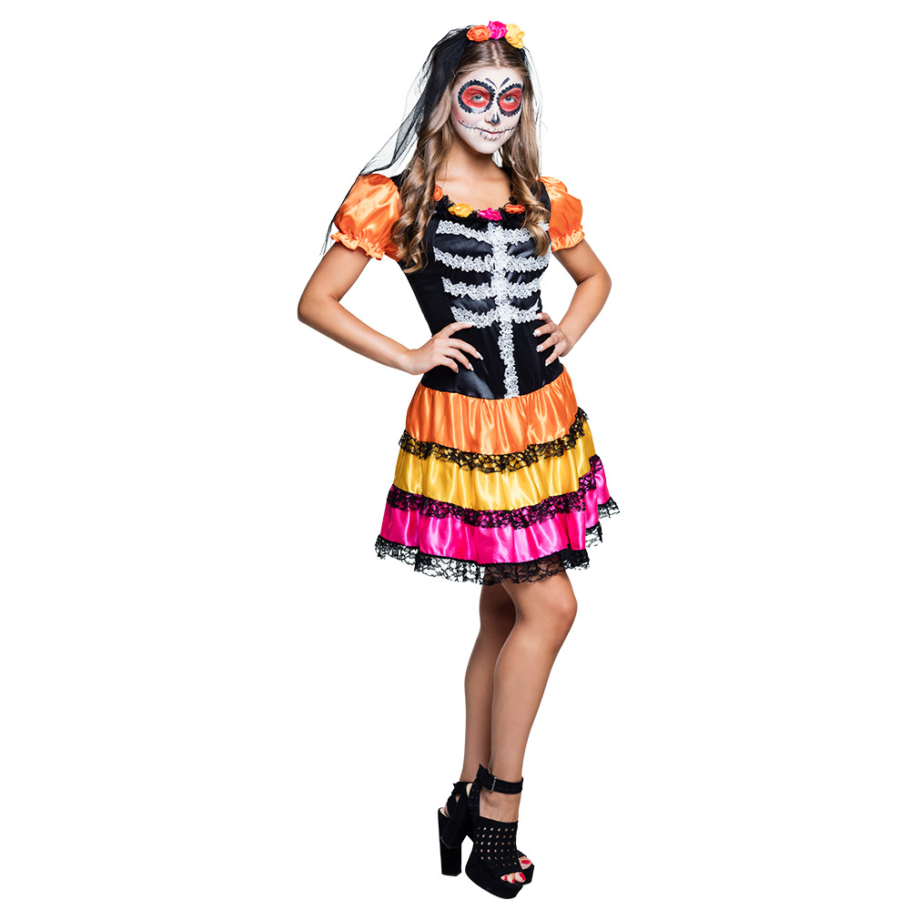 Tienerkostuum Niña Pelona (14-16 jaar)