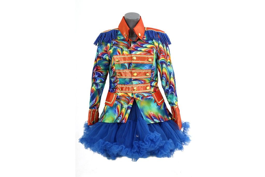 Carnavalsjasje luxe multi-color kort