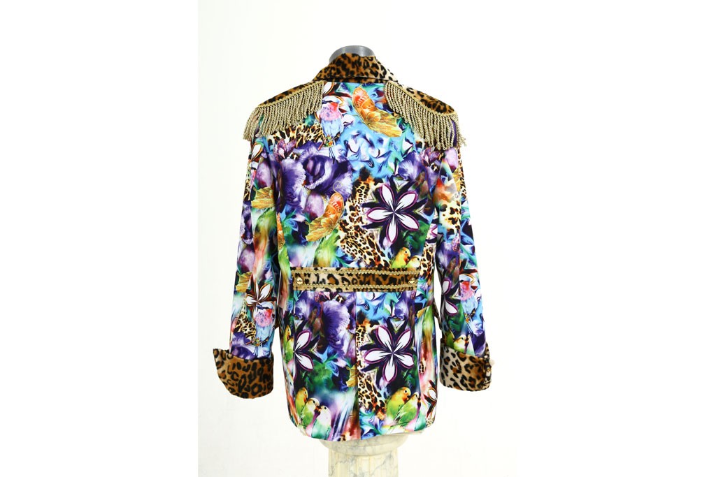 Carnavalsjas heren luxe panterprint