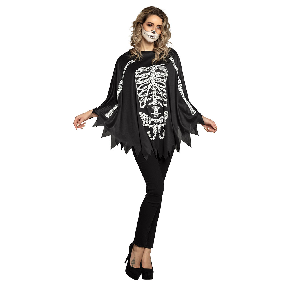 Poncho Skelet (one size)
