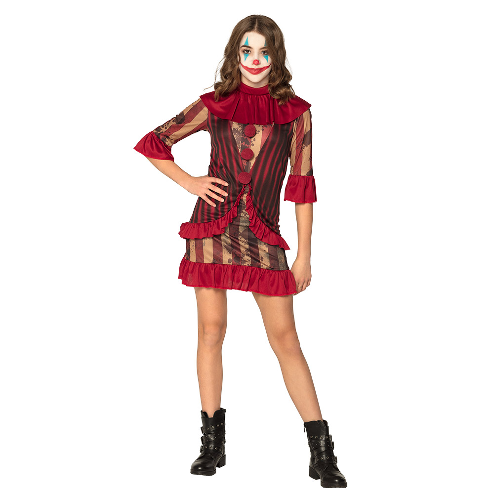 Tienerkostuum Midnight clownette (14-16 jaar)