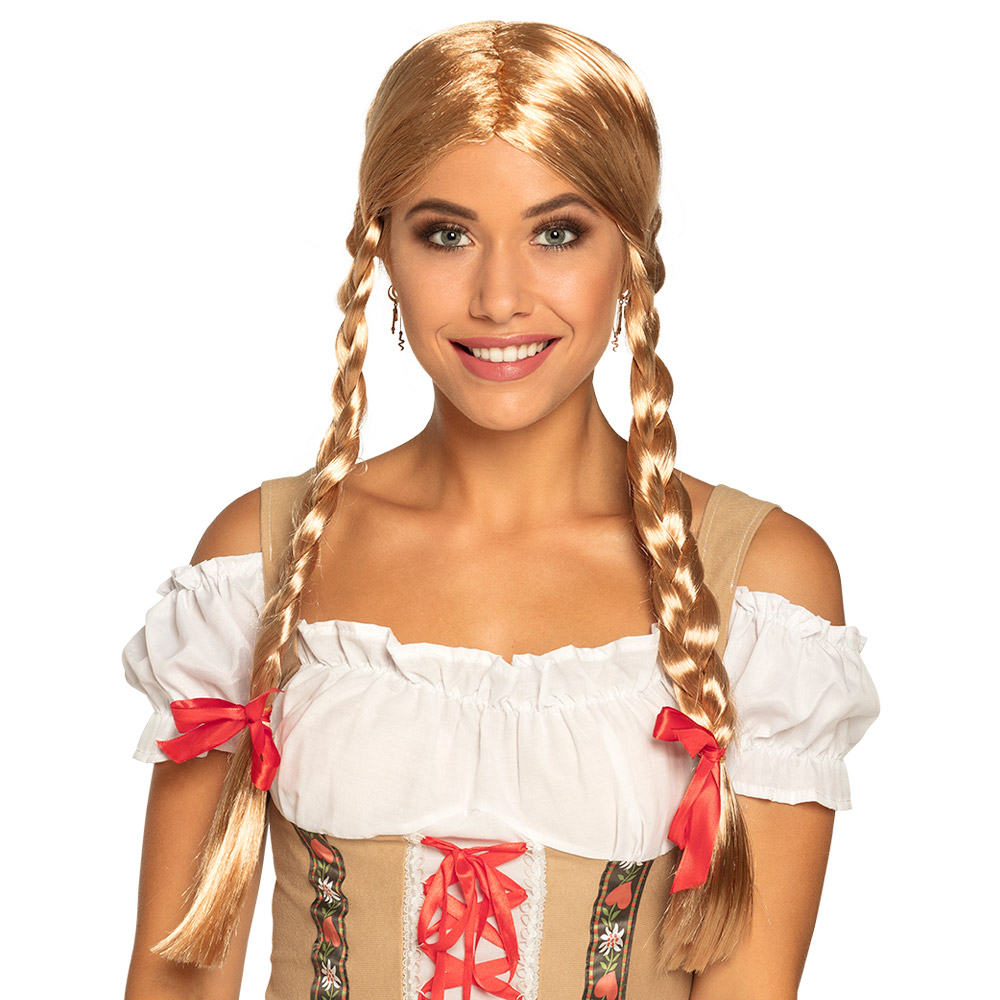 Pruik Heidi blond