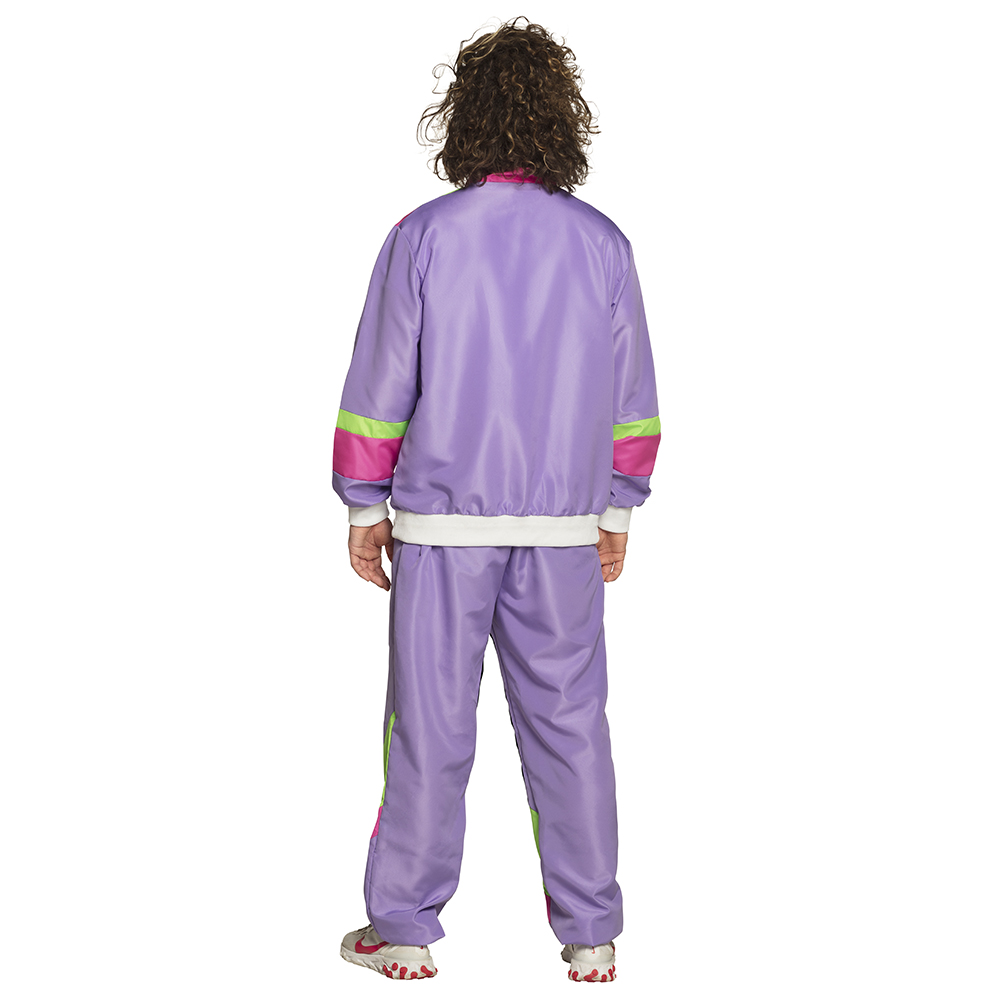 Trainingspak Retro dude paars UV (XL)