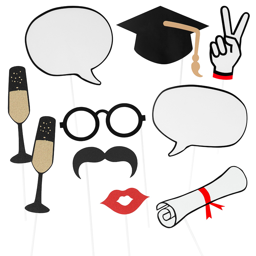 Set 10 photo props Graduation