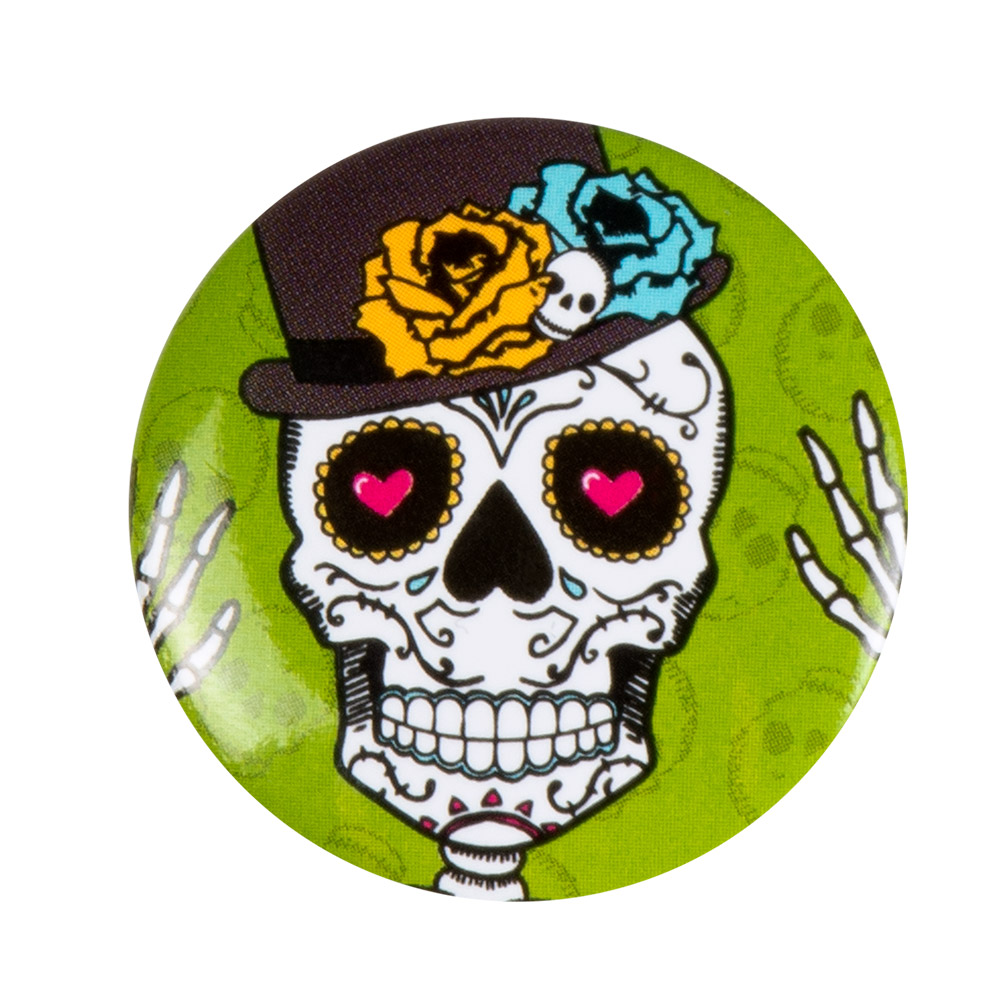 Set 4 Buttons Día de los muertos (3 cm)