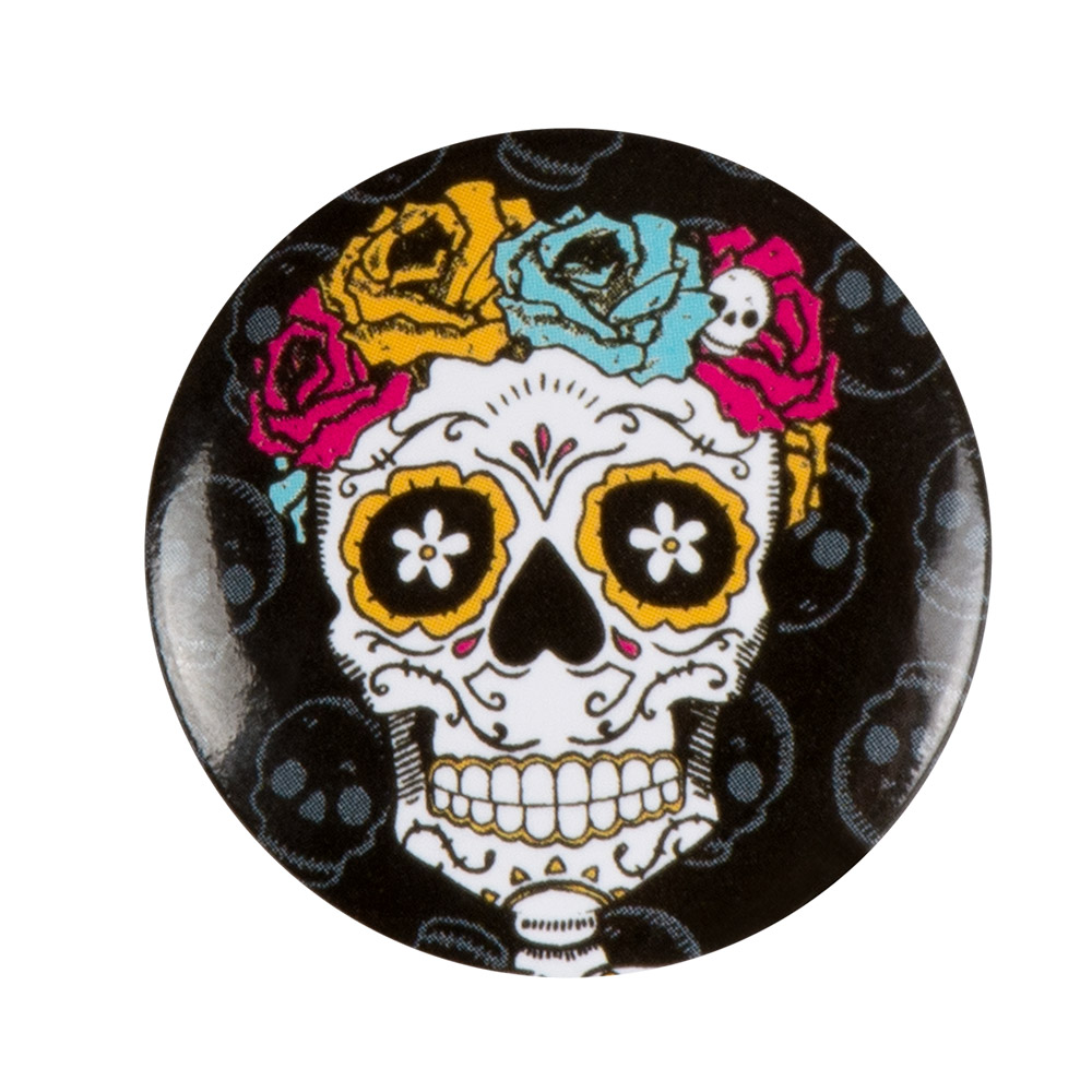 Set 4 Buttons Día de los muertos (3 cm)