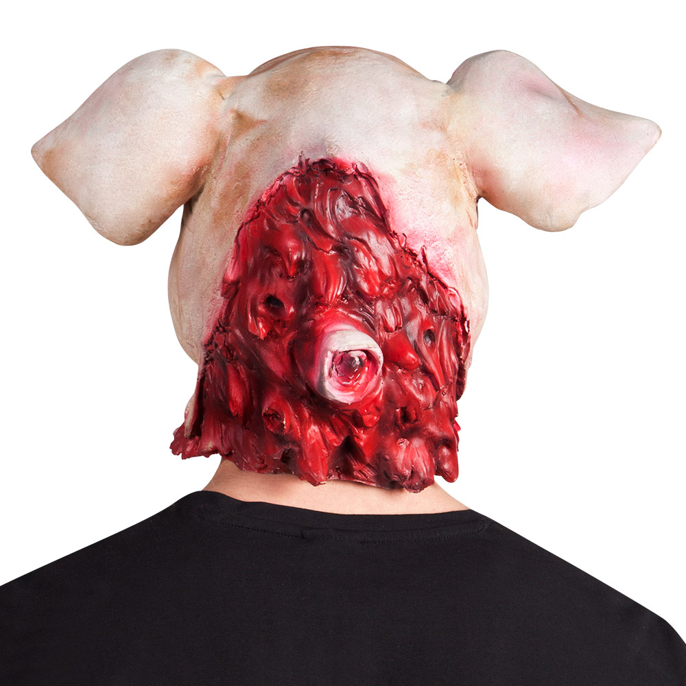 Latex hoofdmasker Bloederig varken