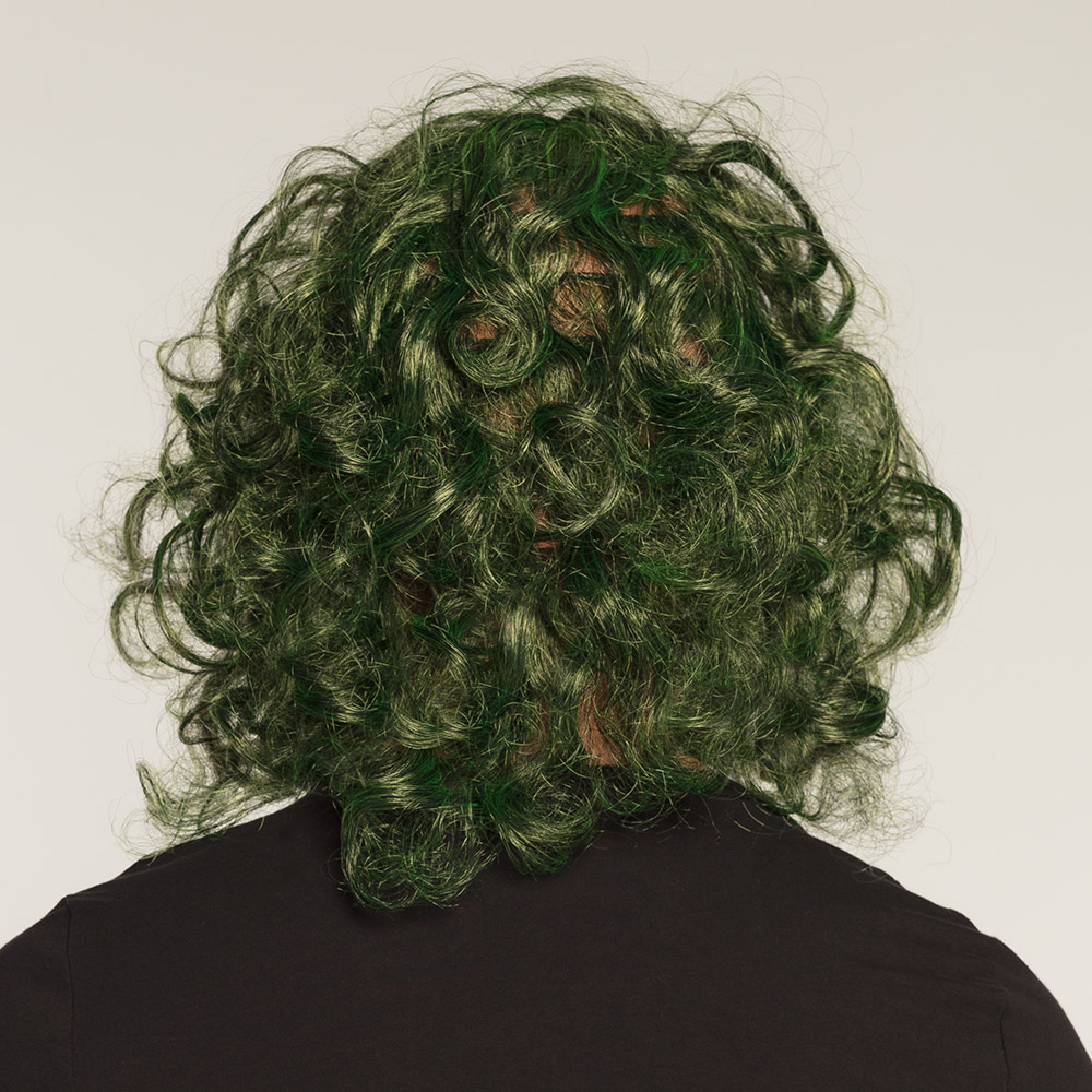 Latex hoofdmasker De Schurk met haar