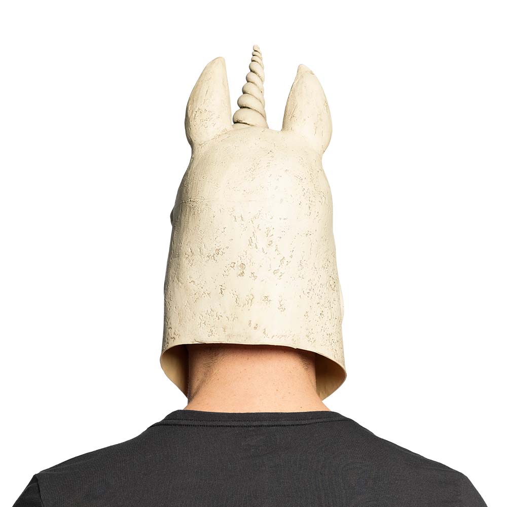 Latex hoofdmasker Eenhoorn schedel