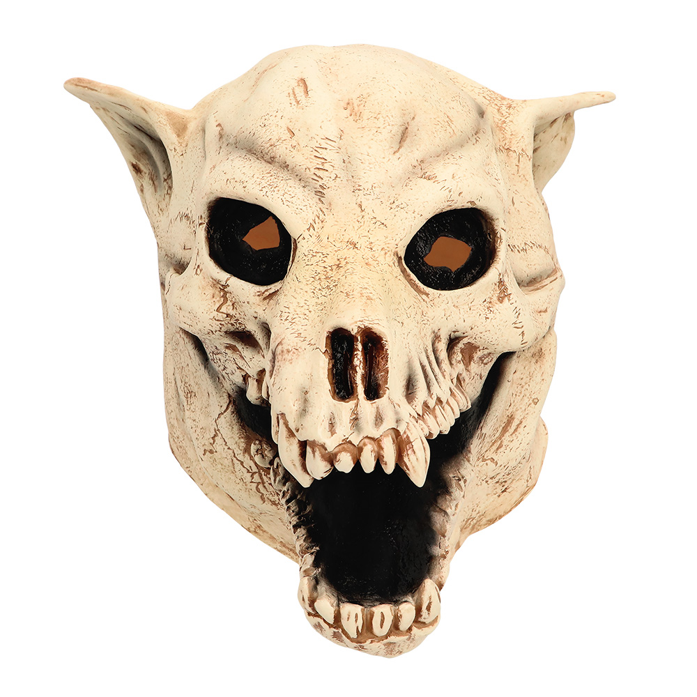 Latex hoofdmasker Hondenschedel
