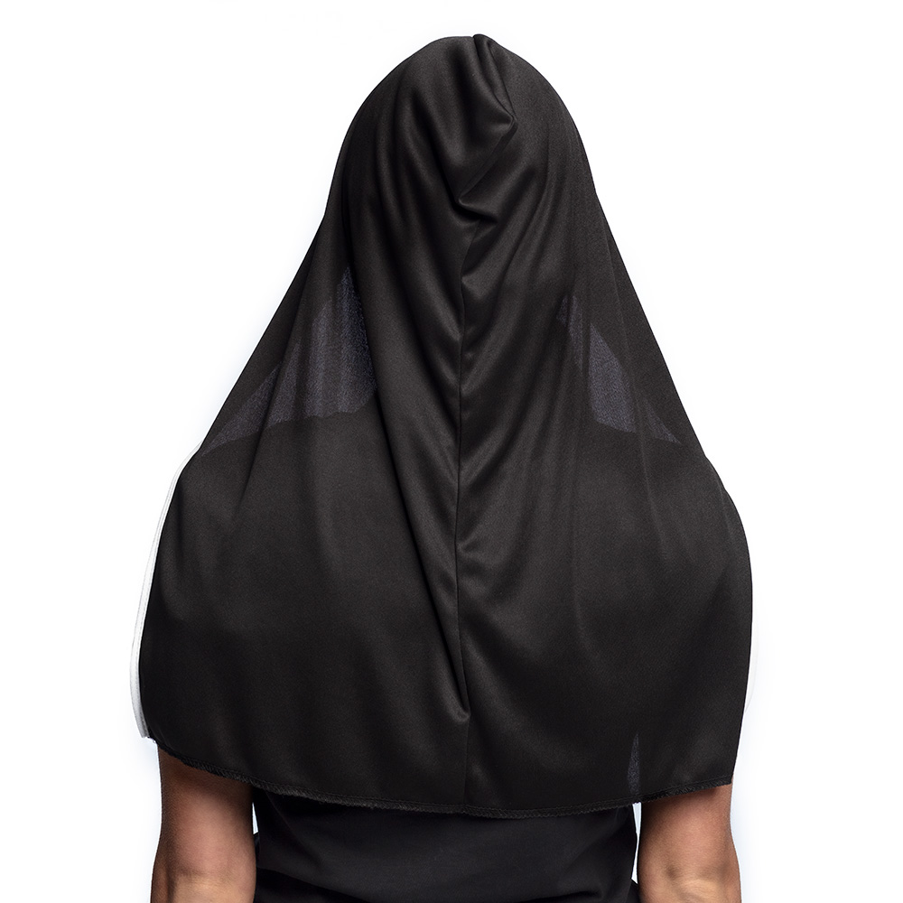 Latex gezichtsmasker Screaming nun met kap