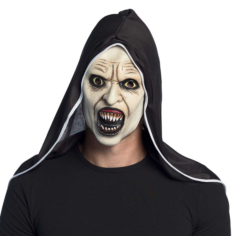 Latex gezichtsmasker Screaming nun met kap