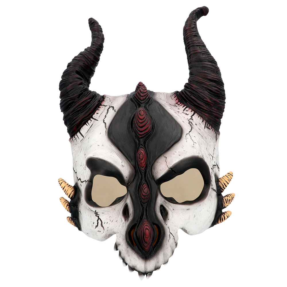Latex halfmasker Drakenschedel