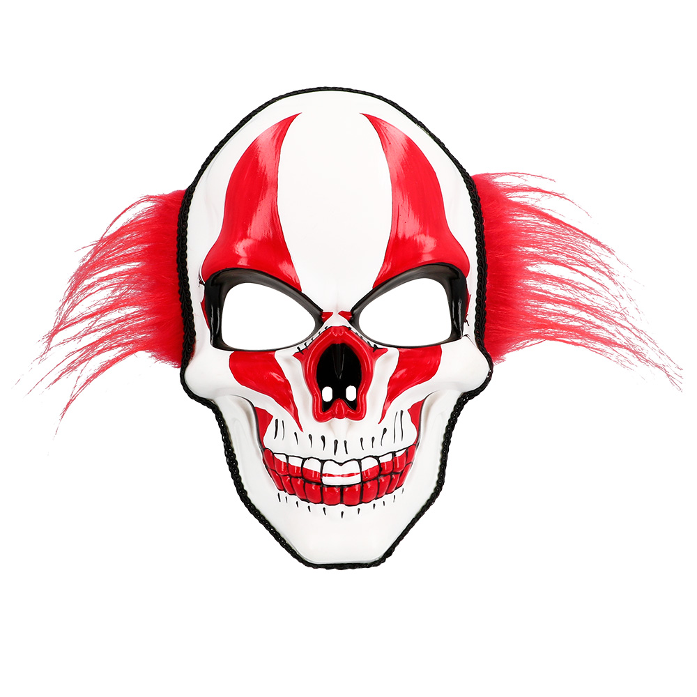 Gezichtsmasker Fiery clown met haar