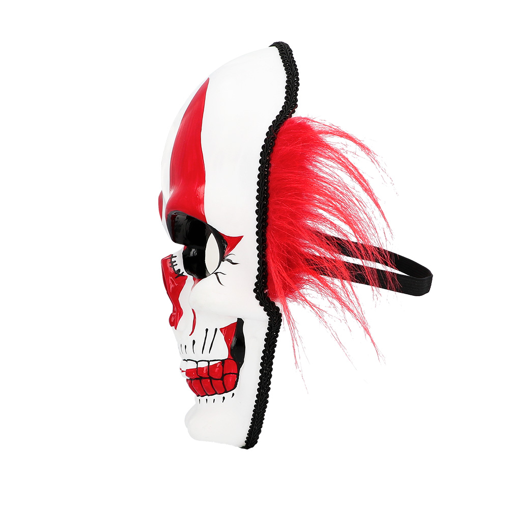 Gezichtsmasker Fiery clown met haar