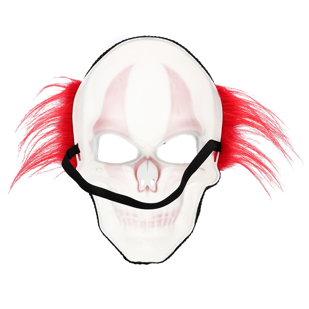 Gezichtsmasker Fiery clown met haar