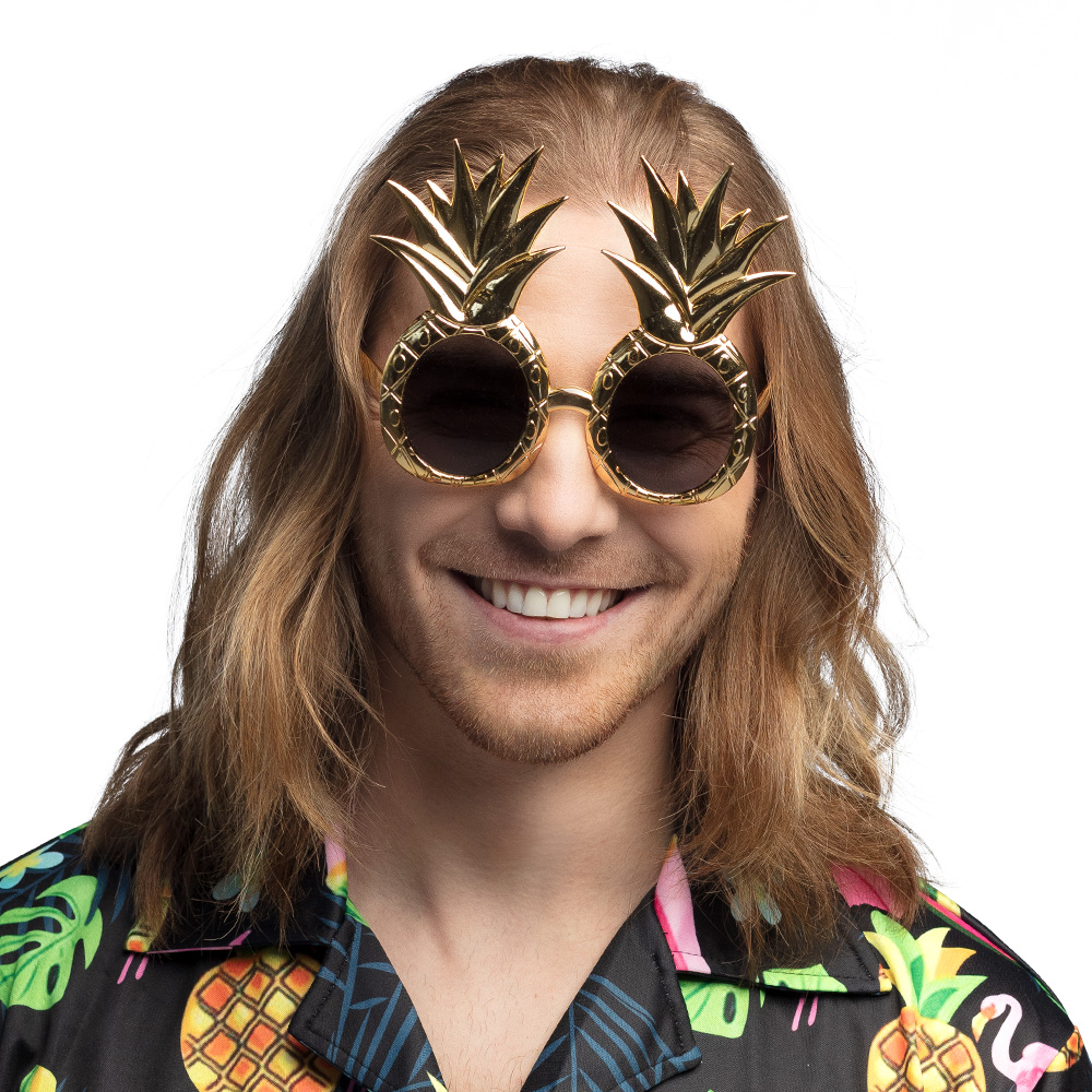 Partybril Ananas goud