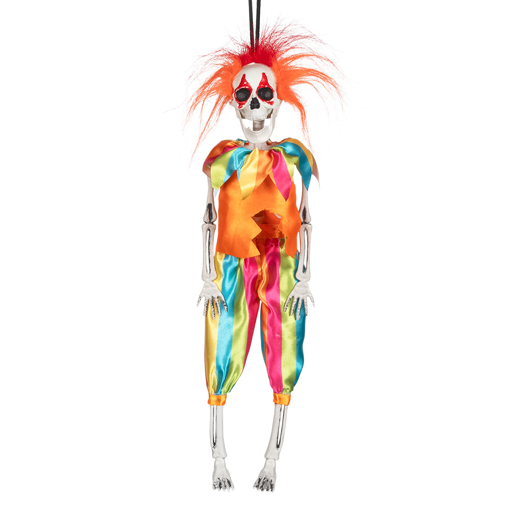 Hangdecoratie Skelet clown (40 cm)