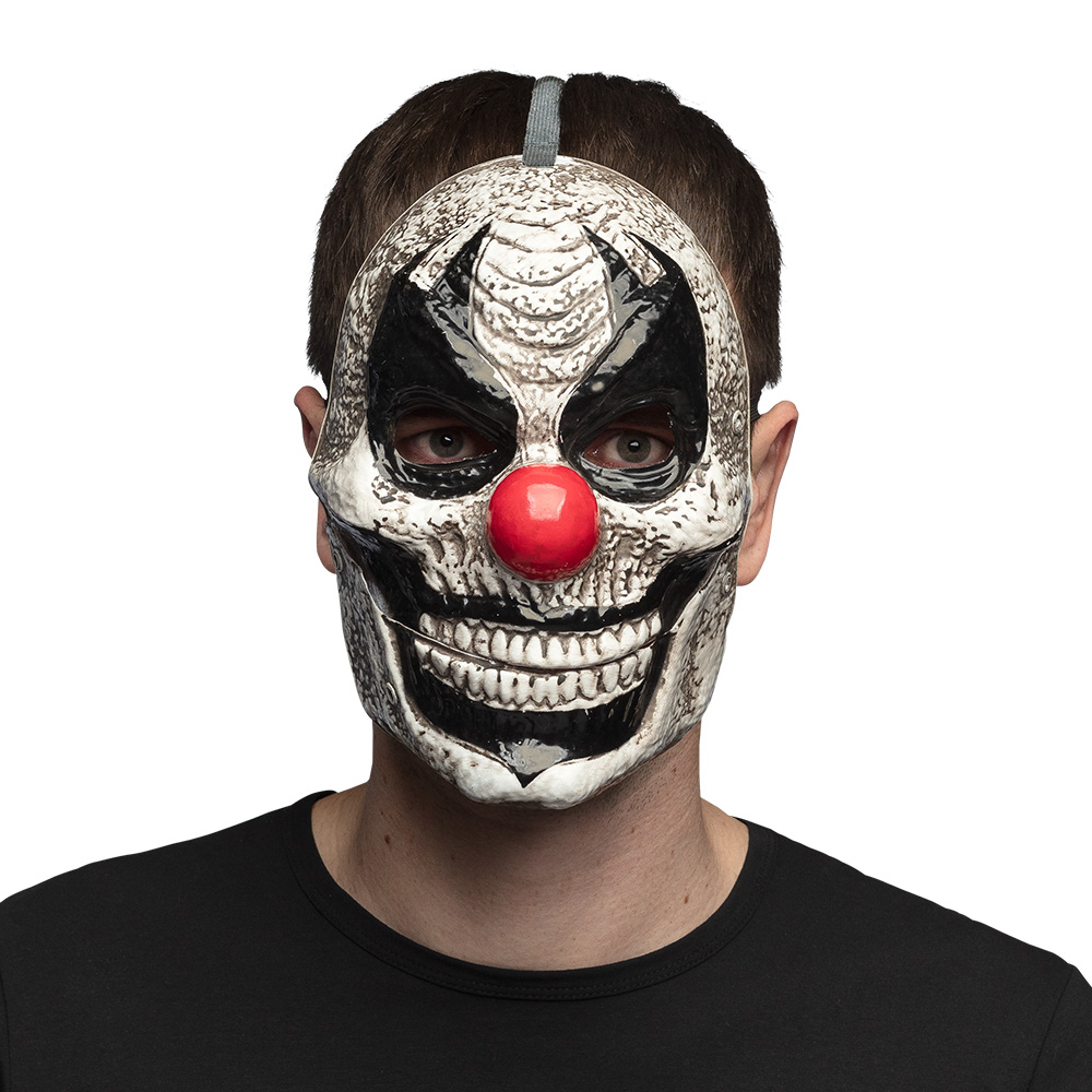 Gezichtsmasker Horrible clown met beweegbare kaak
