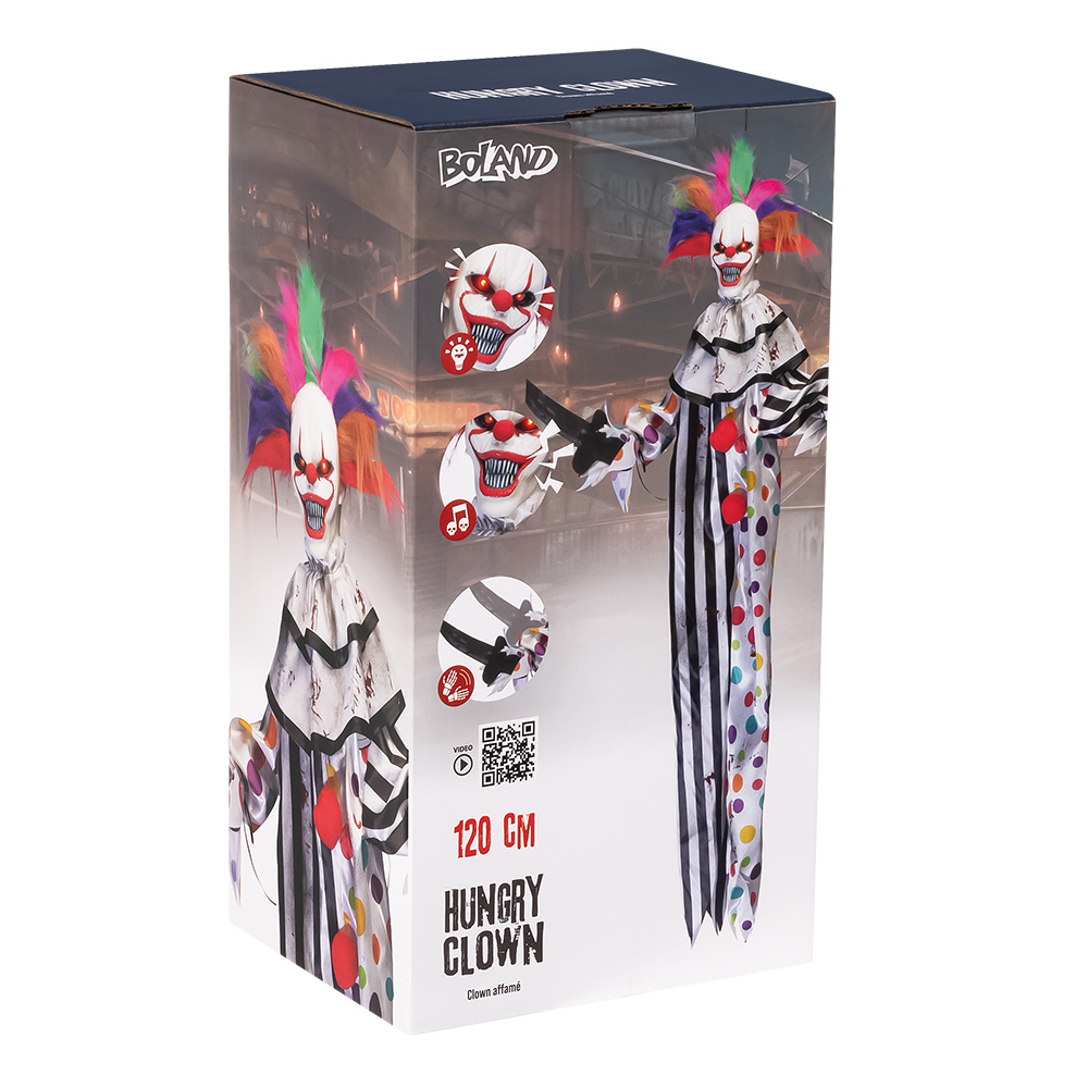 Hangdecoratie Hungry clown (120 cm)