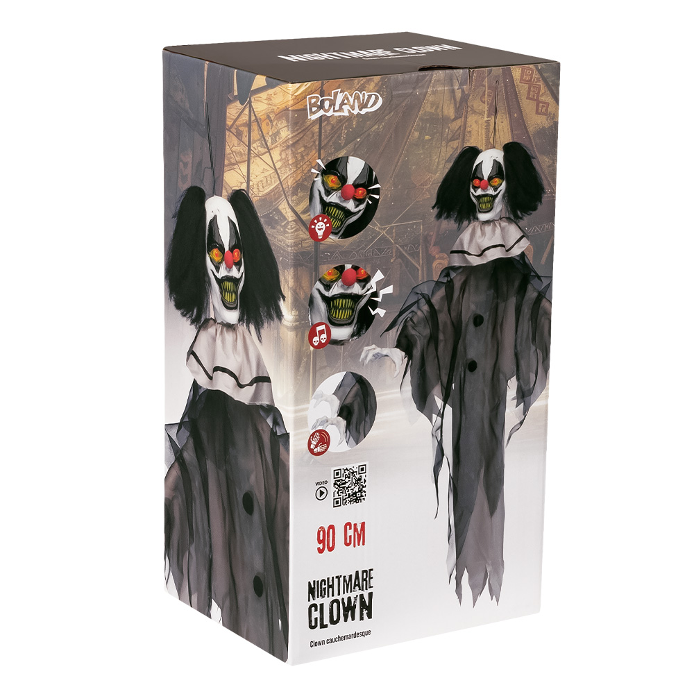 Hangdecoratie Nightmare clown (90 cm)